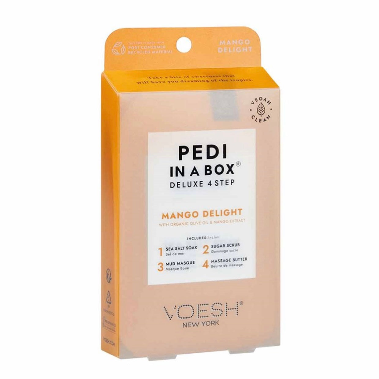 VOESH Pedi In A Box: Deluxe 4 Step - Mango Delight